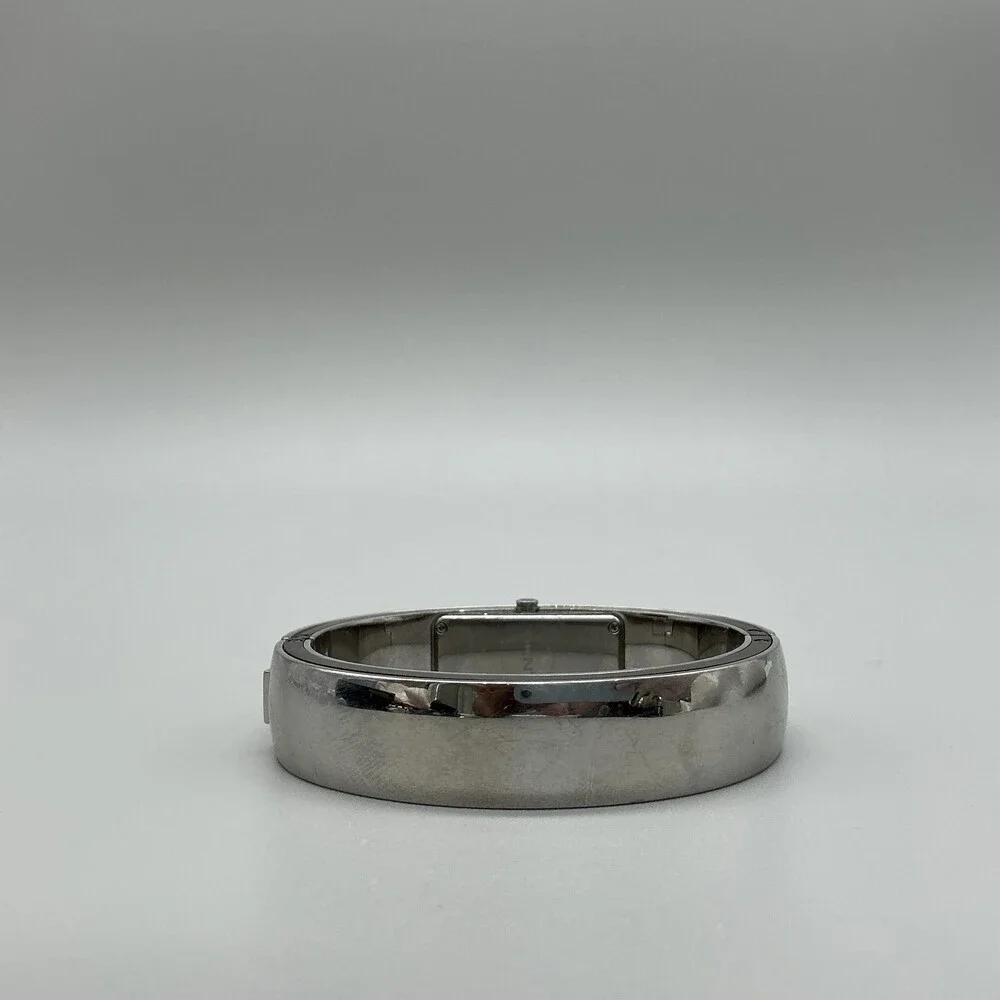 DKNY Womens Watch 14mm Silver Tone Stainless Bangle Bracelet New Battery 6.5